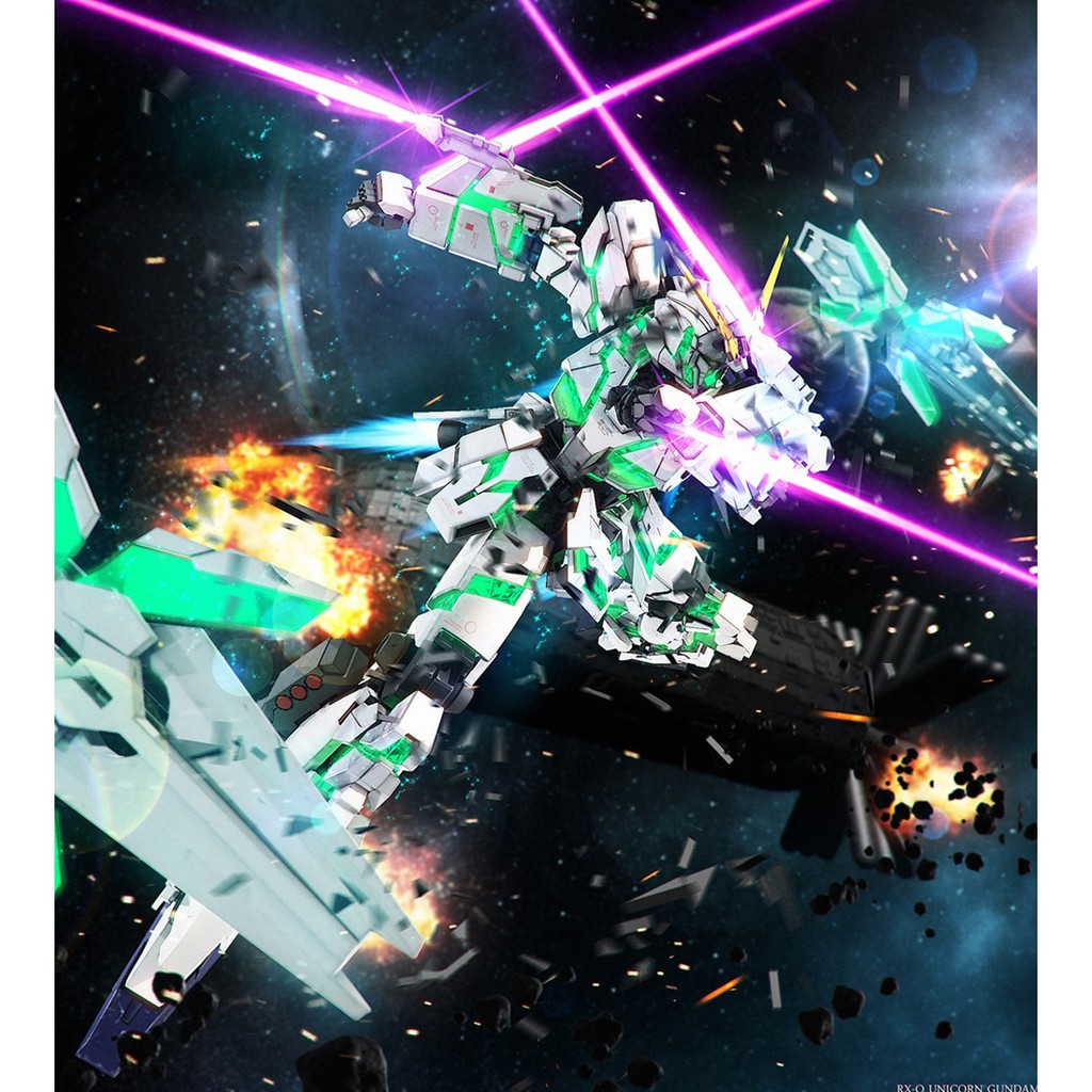 Decal nước dán mô hình Unicorn MG HG Mega size Gundam MGEX các loại - Water sticker