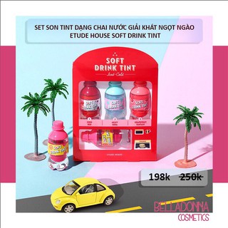 Set Son Tint Dạng Chai Nước Giải Khát Ngọt Ngào Etude House Soft Drink Tint
