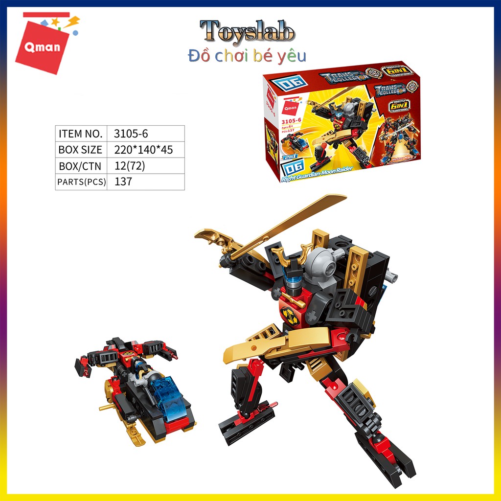 [Toyslab] Robot biến hình Qman 3105 : Người băng trên sao hỏa