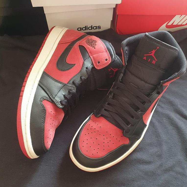 Giày Nike Jordan 1 Mid Gym Red, size 40, real 2hand