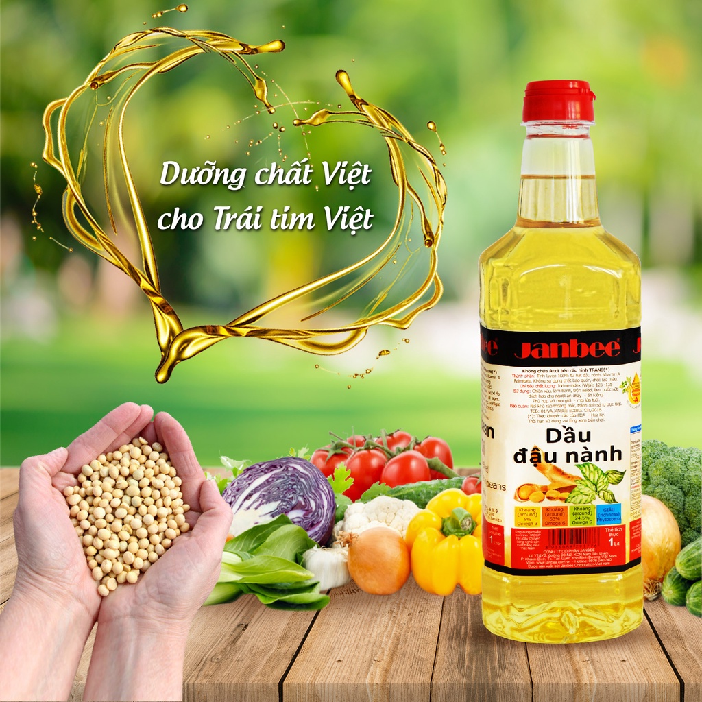 Dầu Đậu Nành Janbee 1L