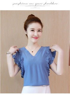 ÁO SƠ MI CỔ TIM PHỐI BÈO (M, L)