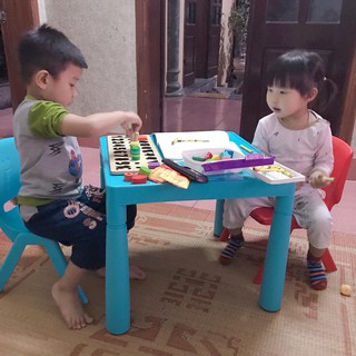 Bộ bàn ghế trẻ em đa năng nhựa đúc Song Long