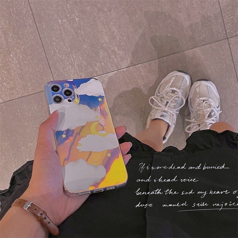 Ốp Điện Thoại Tráng Gương Hình Mây - CAS2243