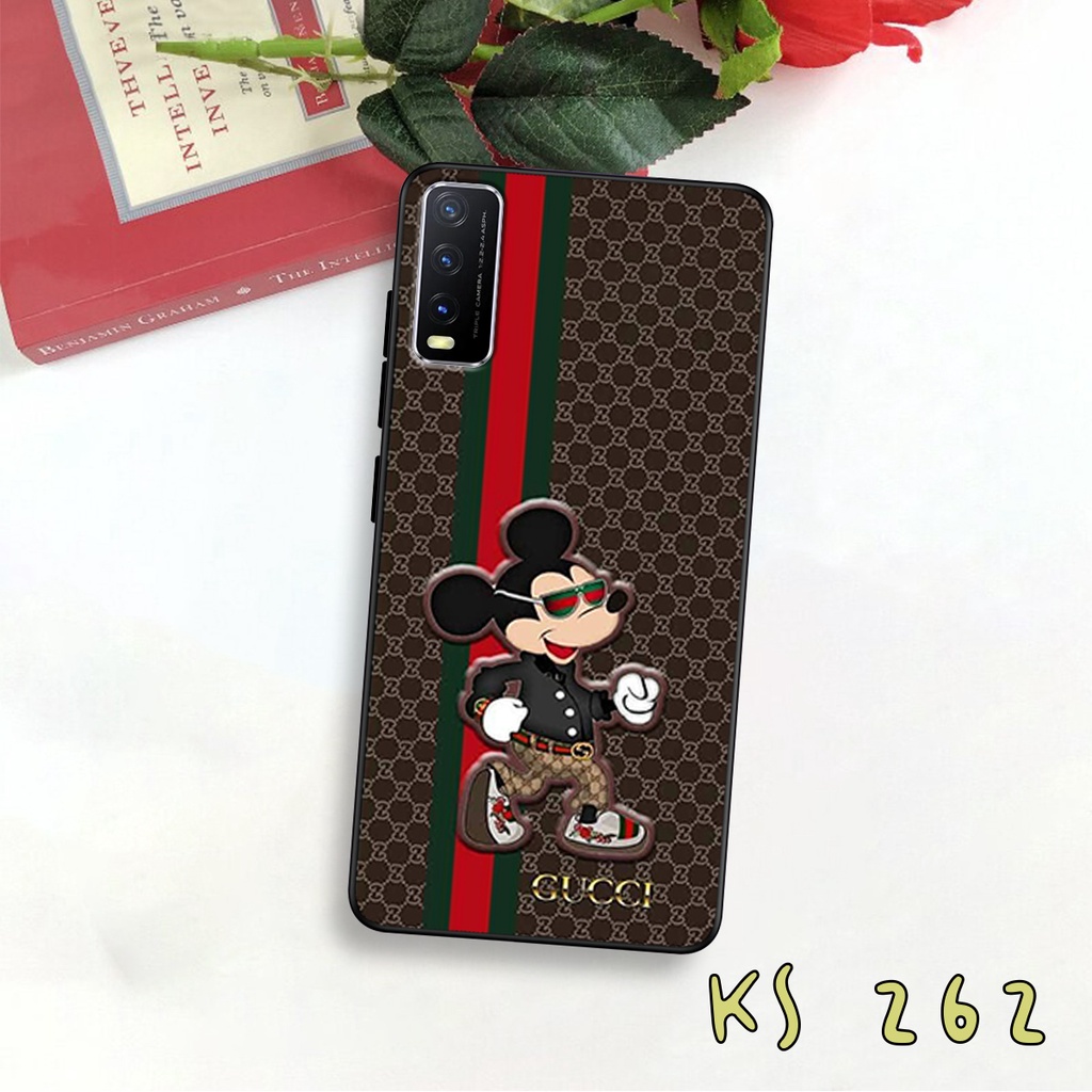 Ốp lưng Vivo Y20 - Vivo Y20s - Vivo Y12s - Ốp lưng in hình GÜÇÇÏ - lưng nhám viền TPU cao cấp