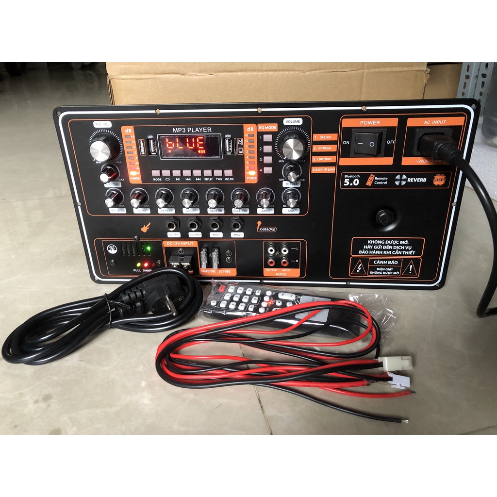 Mạch loa kéo 4 tất đôi có Reverb-nguồn đôi 34V