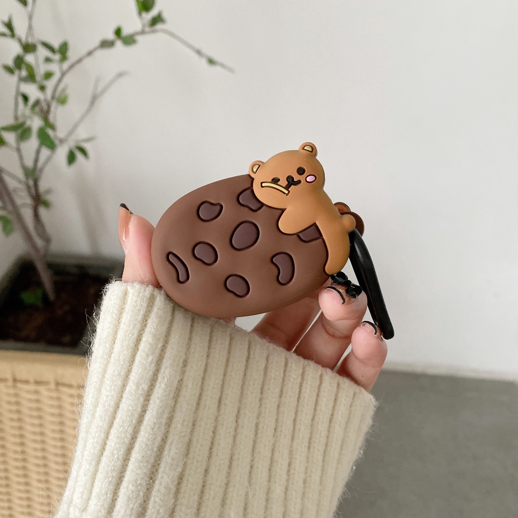 Vỏ Bảo Vệ Hộp Sạc Tai Nghe bluetooth Không Dây Baseus Bowie E2 Bằng Silicon Mềm Họa Tiết Hoạt Hình 3D Dễ Thương