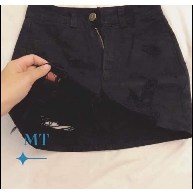 SHORT JEAN RÁCH GIẢ VÁY THÁI LAN