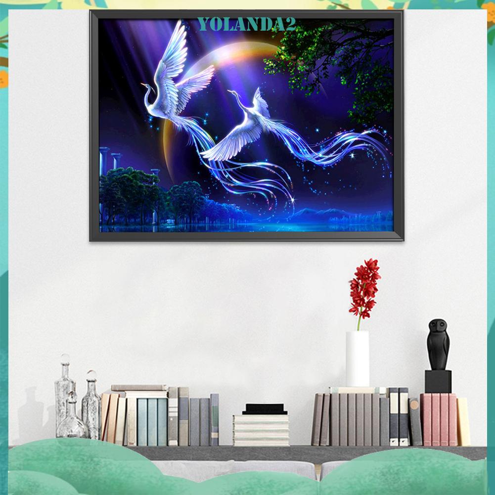 Tranh thêu chữ thập hình phượng hoàng 11ct tiện lợi