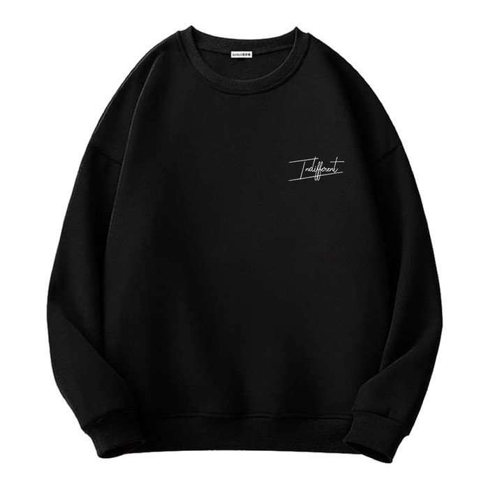 Áo sweater nỉ bông Indiffderenr Byjolievn form suông unisex