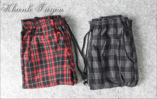 PLAID PANT - QUẦN SỌC CARO - XÁM ĐEN