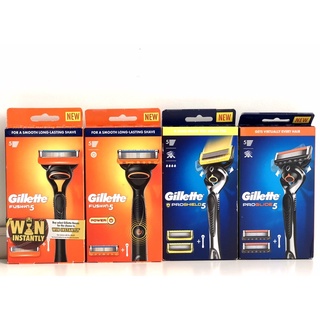 Dao cạo râu 5 lưỡi Gillette Fusion Proglide/Proshield/Power - Set Cán+2 lưỡi