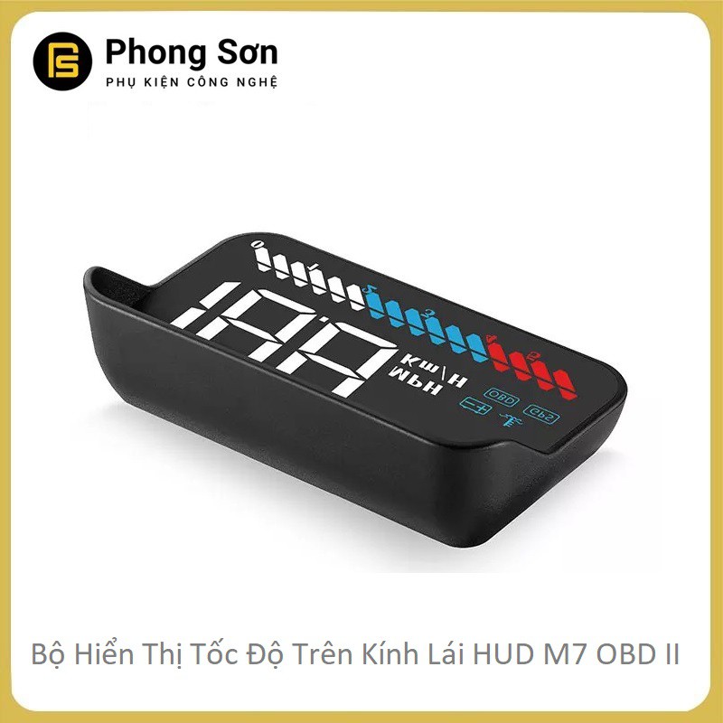 Bộ hiển thị tốc độ trên kính lái HUD M7 - OBD2 dành cho Xe hơi - BH 06 Tháng