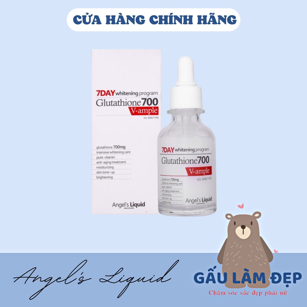 Serum Huyết Thanh Trắng Da 7Day Whitening Program Glutathione 700 Vample