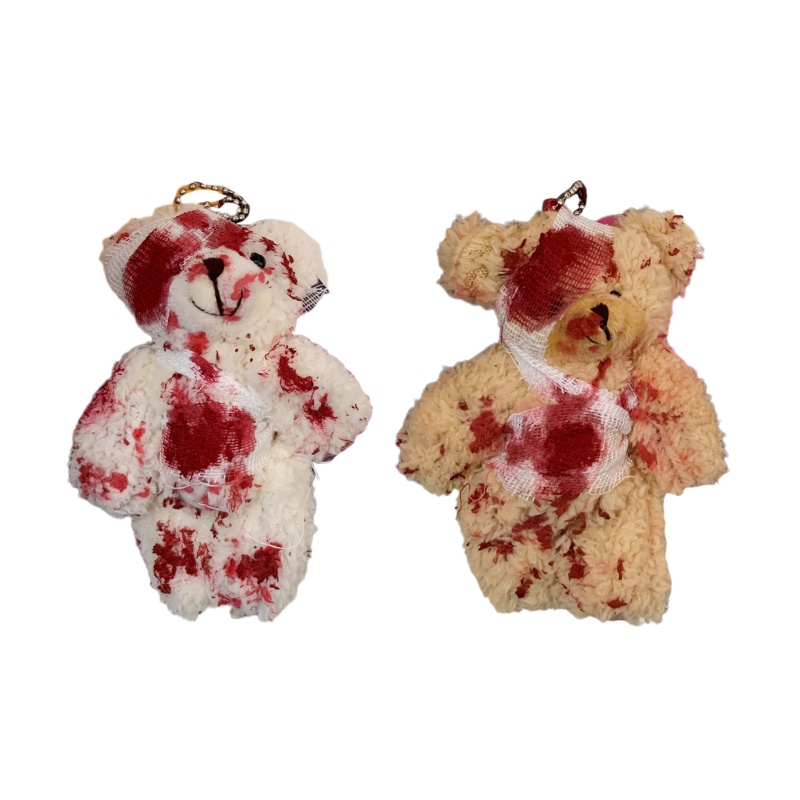 Móc Khóa Hình Gấu Bông Đáng Sợ Cho Halloween