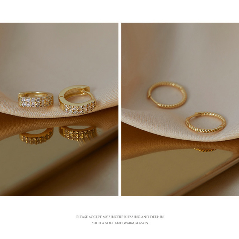 Khuyên Tai Nữ Hình Tròn Thời Trang Hàn