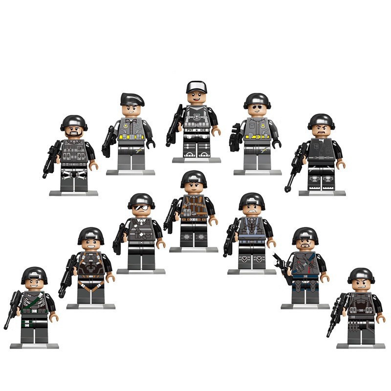 ☇✜✶Đồ Chơi Lắp Ráp Lego Mô Hình Cảnh Sát Lính Cứu Hỏa Quân Đội Ninja Dành Cho Bé