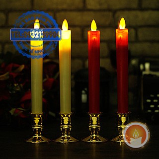 Nến cây điện tử tim lắc [LẮP SẴN PIN]