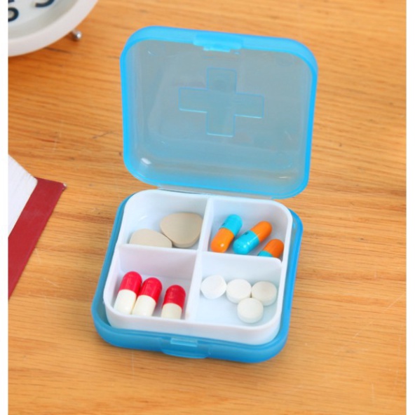 [HÀNG CÓ SẴN] Hộp Đựng Thuốc Mini Chia Ngăn Tiện Lợi SIGO