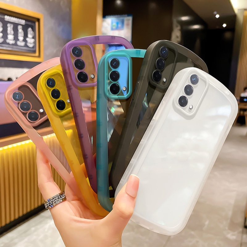 Ốp điện thoại KOOSUK TPU mềm hình bầu dục cho OPPO A95 A74 A54 A94 A52 A72 A92 A53 A32 A33 A15 A35 A15S