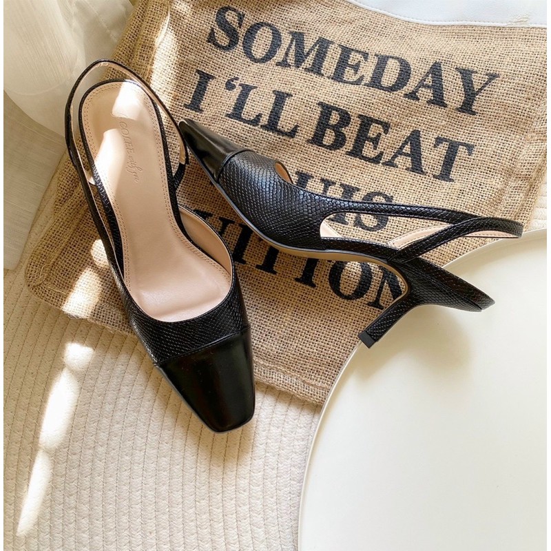 SANDAL SLINGBACK COLEE CAPTOE MŨI BẦU GÓT NHỌN 7P