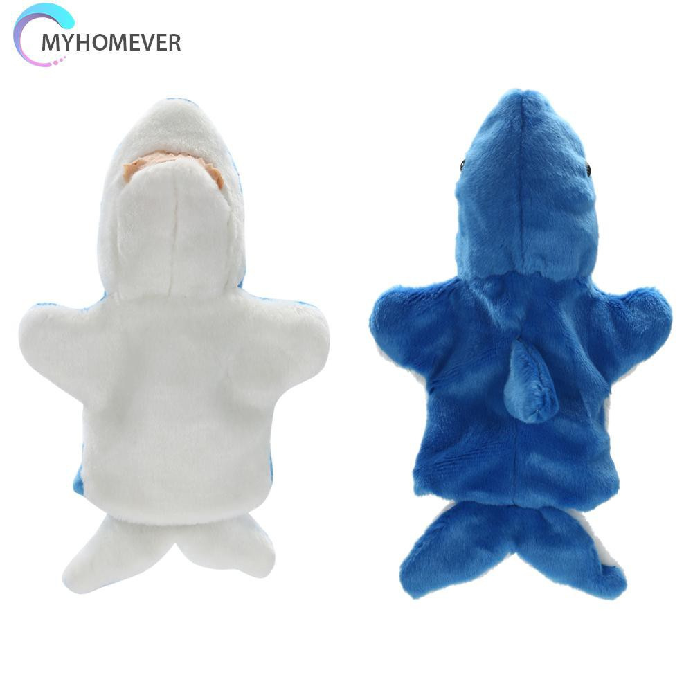 Pop It Fidget Đồ chơi Shark Hand Puppet Baby Kids Child Developmental Soft Doll Plush Đồ chơis