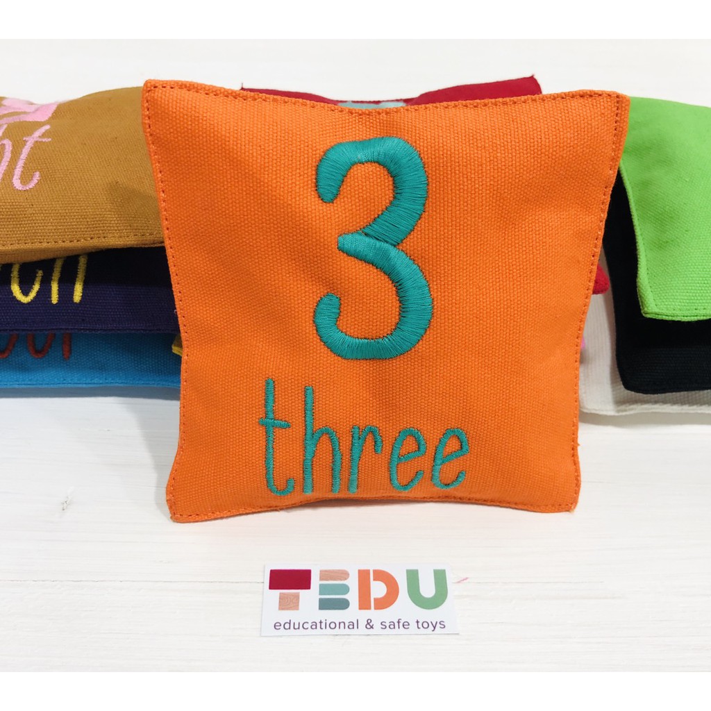 Set 10 túi ném màu Tedu (số từ 1 đến 10)