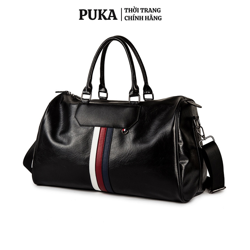 Túi xách du lịch nam nữ đẹp PUKA cỡ lớn đa năng da pu thời trang đeo chéo unisex