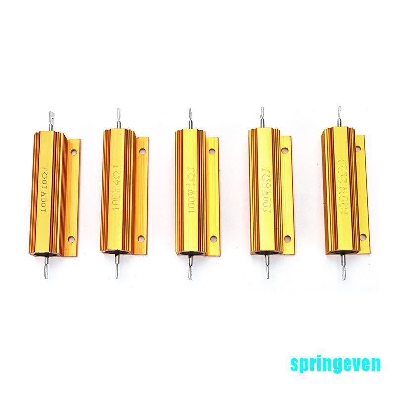 Điện Trở Vỏ Nhôm Điện Trở Vỏ Sò 1 / 2 / 4 / 8 / 10 Ohm 100W