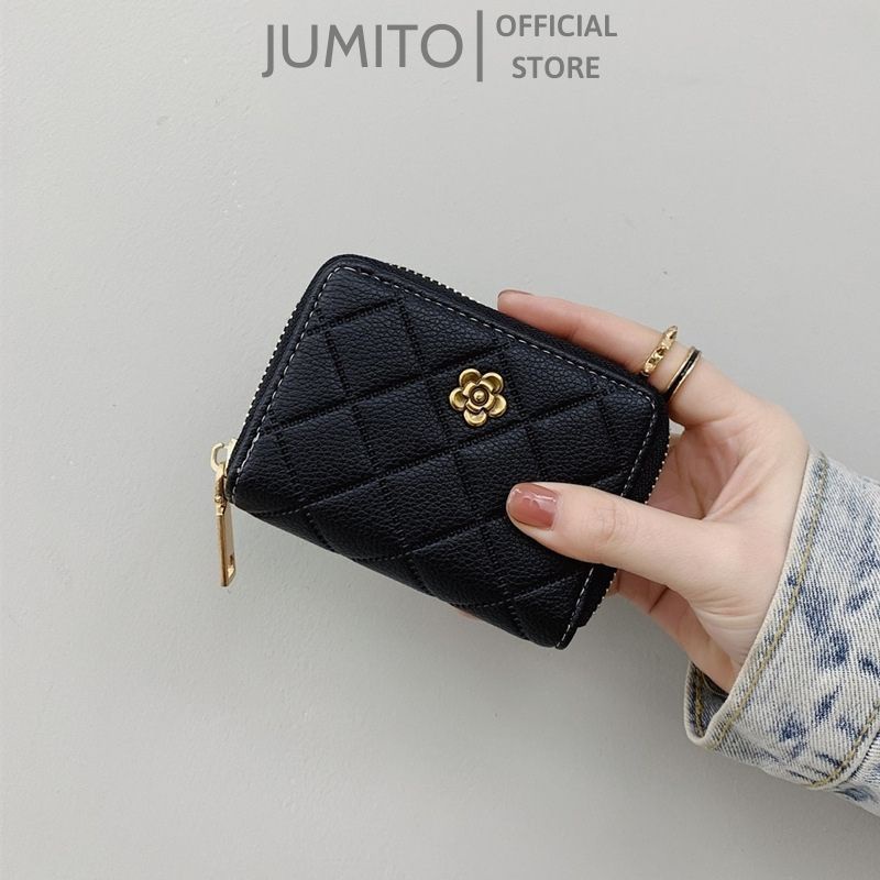 Ví nữ mini cầm tay nhỏ gọn nhiều ngăn chất da cao cấp JUMITO T1.047