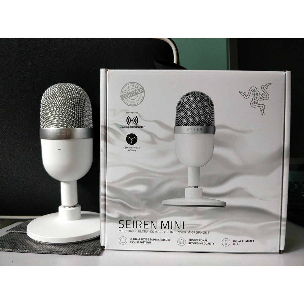 Microphone Razer Seiren Mini (Black/White/Pink) Hàng Chính Hãng