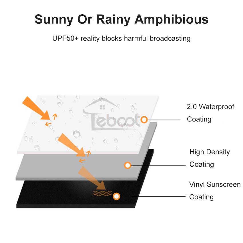 Ô che mưa TeBoot tự động đa chức năng siêu bền