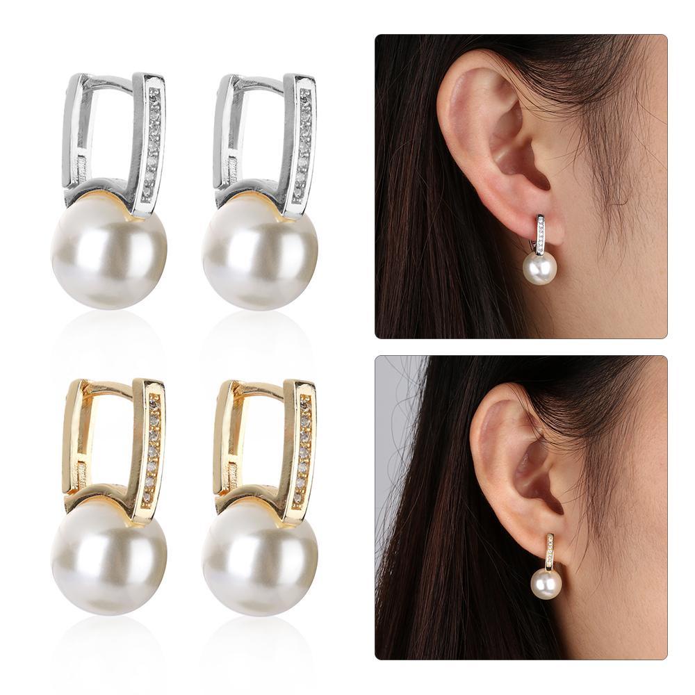 Bông Tai Mạ Vàng 18K Hình Tròn Lấp Lánh Thời Trang|Bông Tai Đính Đá Lấp Lánh
