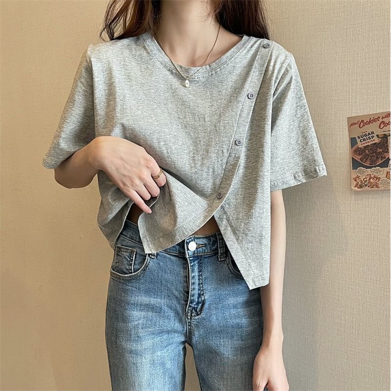 Áo Thun Tay Ngắn Mỏng Thời Trang Mùa Hè Phong Cách Mới Dành Cho Nữ