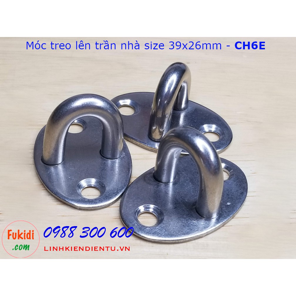 Móc treo quạt trần, treo đèn trang trí, treo xích đu, treo ghế đu size M6 - CH6E, CH6R