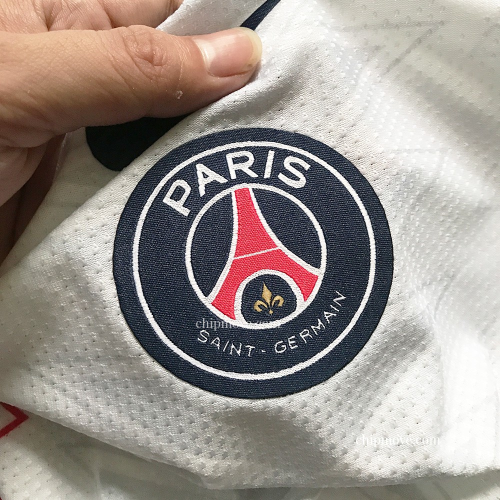 Áo bóng đá PSG trắng sọc xanh đỏ mùa giải mới 2020 Player Thái cao cấp