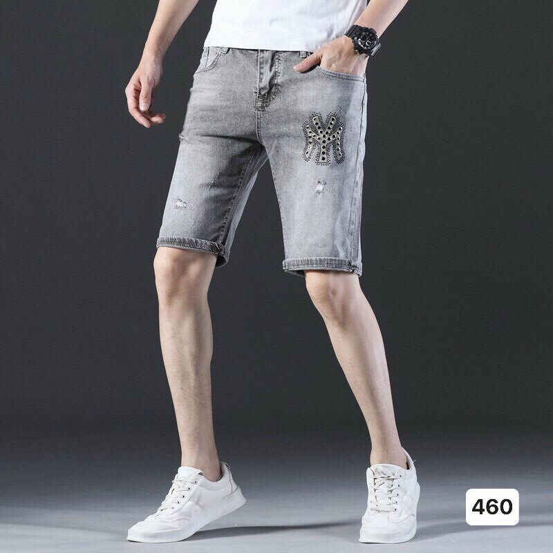 Quần short jeans nam quần denim nam cao cấp chất denim nam giày dăn co giãn phong cách reww s230
