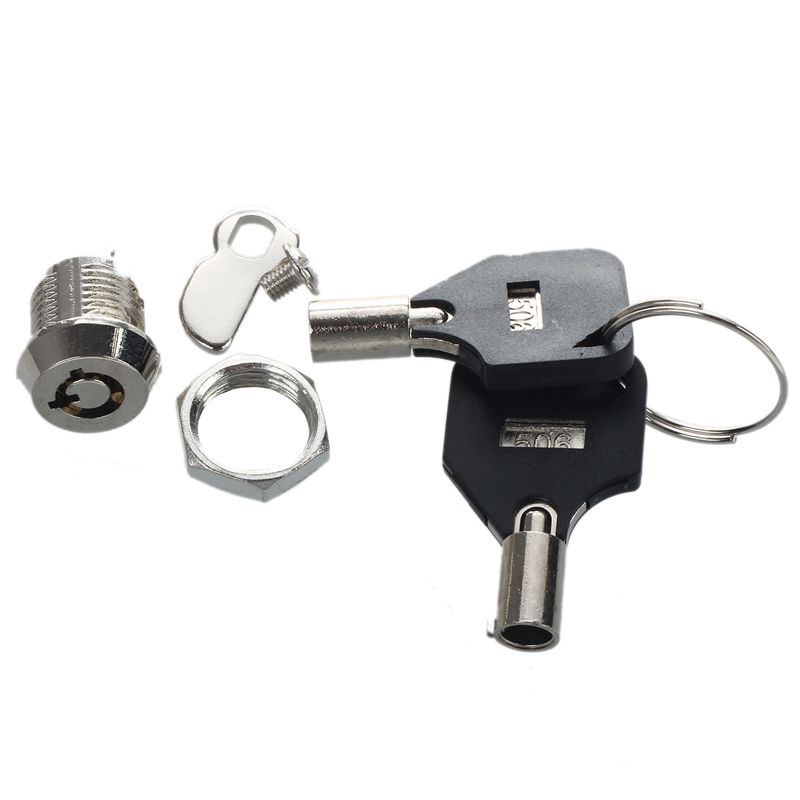 Bộ Ổ Khóa Và Chìa Khóa 12mm Cho Hộp Ngăn Kéo
