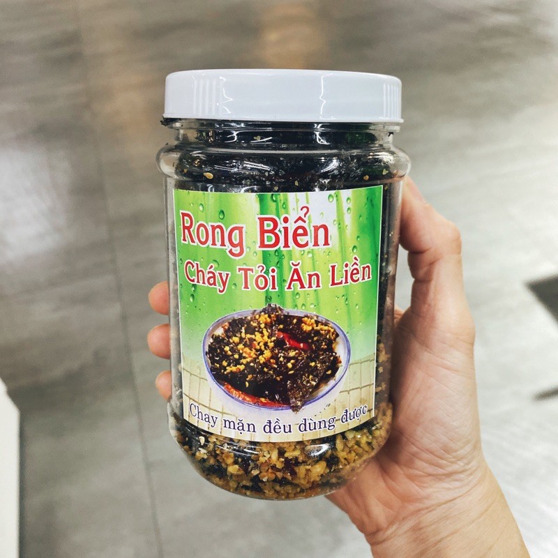 [HCM] 80gram Rong biển cháy tỏi ăn liền