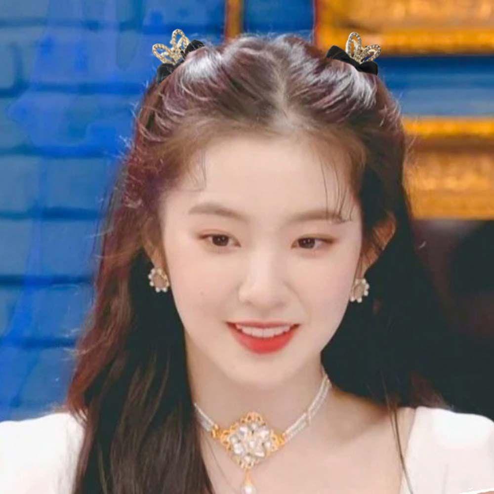 Kẹp Tóc Mini Đính Nơ Tai Thỏ MOCHO Thời Trang Cho Nữ|Kẹp Tóc Công Chúa Lấp Lánh