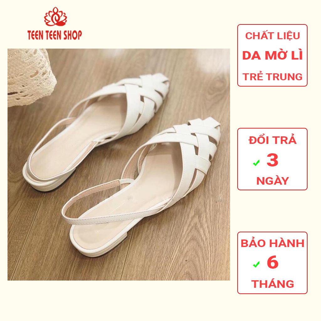 Sandal nữ đế bệt rọ mũi chân cực độc và đẹp / Giầy búp bê nữ đế bệt, Mã SD004-Teen Teen Shop