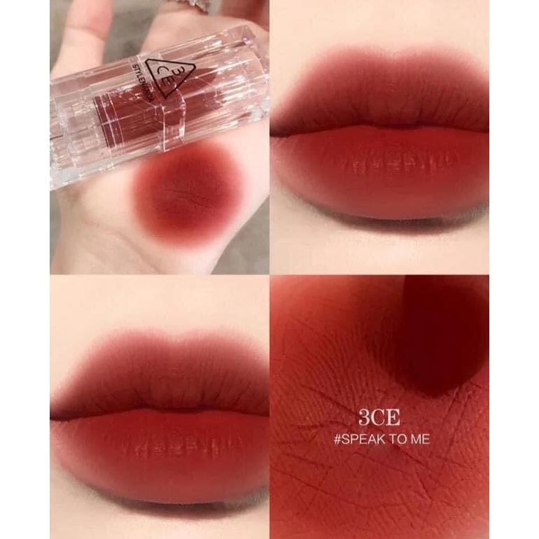 Son Thỏi Lì 3CE  Soft Matte Lipstick Vỏ Trong Suốt chống dính cốc mềm mịn lâu trôi S002 MAIDO cosmetics