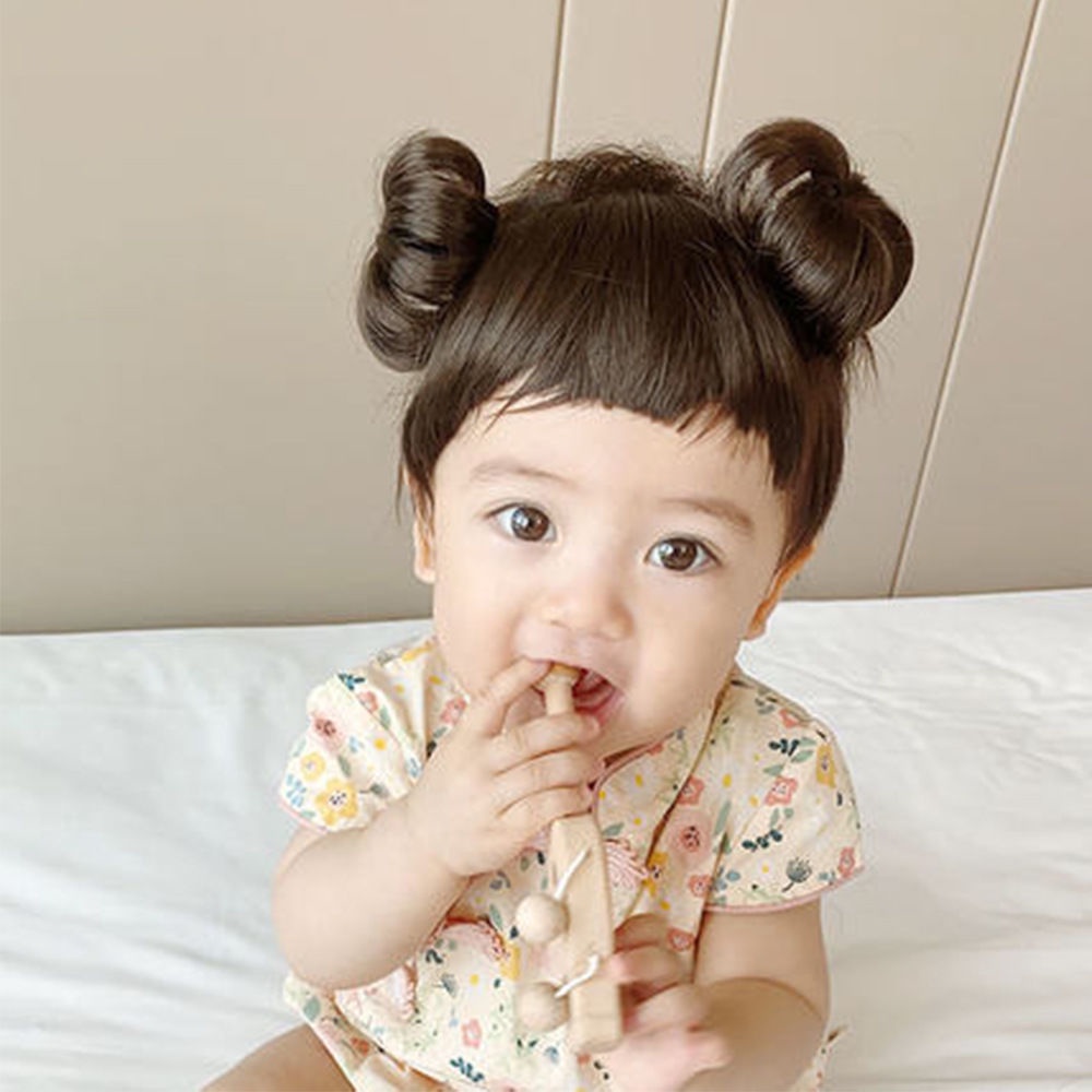 Băng Đô Tóc Mái Giả Hóa Trang Dễ Thương Cho Bé Gái Trong Tháng Tuổi