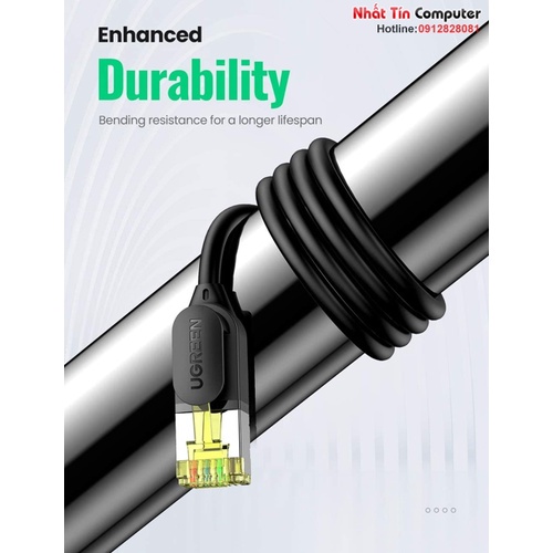 Cáp mạng Cat7 Ultra Slim băng thông 10Gbps 600MHZ Ugreen cao cấp