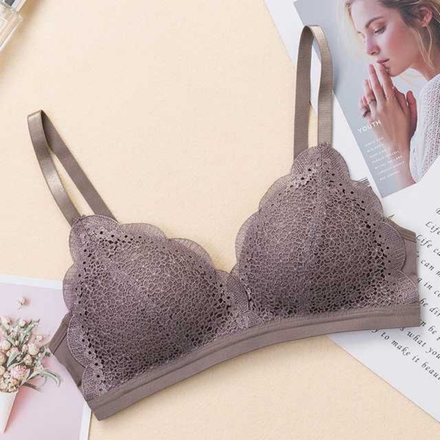 🌸Áo ngực Mút Mỏng Ren Hoa nhí Không gọng