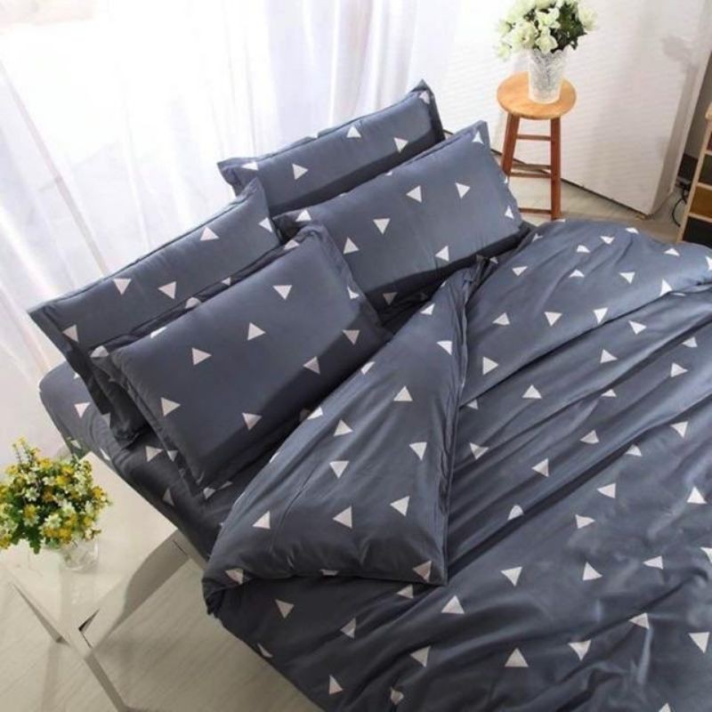 Trọn Bộ 5 Món Vỏ Chăn Ga Gối Coton poly nhiều mẫu được chọn mầu