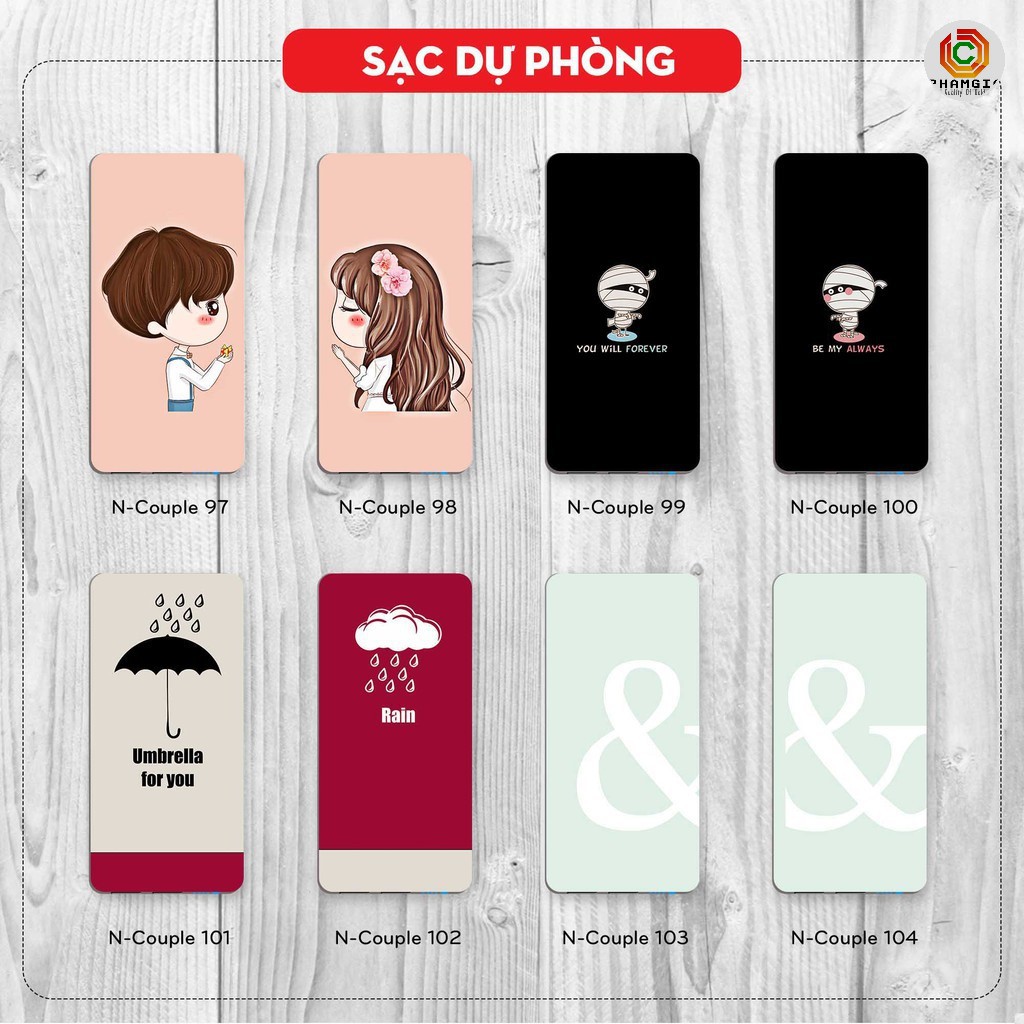 in logo, in hình trên Sạc dự phòng in hình sắc nét