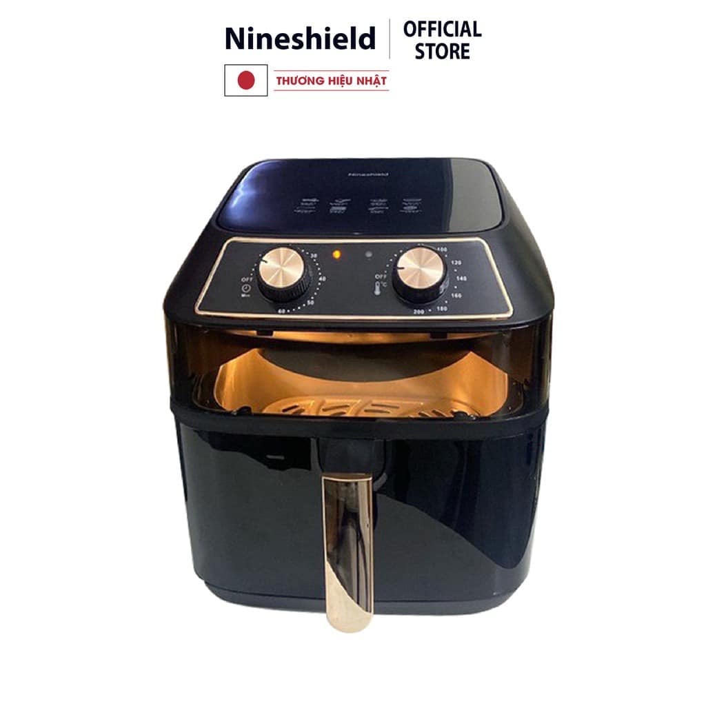 NỒI CHIÊN NƯỚNG KHÔNG DẦU NINESHIELD KB-8001M NỒI TO 10 LÍT CÔNG SUẤT 1500W