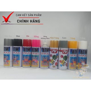Sơn phun sơn xịt ATM ,TV các màu