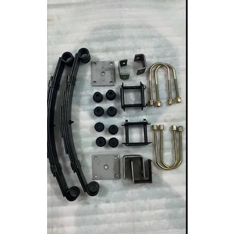 Bộ Nhíp tàu 5 lá 54cm,đầy đủ phụ kiện lắp nhíp,dùng ráp xe 3 bánh, 4 bánh,xe lôi,dài 54cm,rộng 5cm,5 lá ,tải trọng 450kg